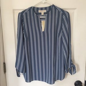 Michael Kors Blue Dress Top